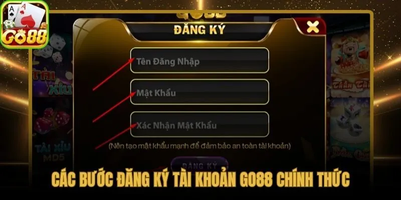 Đăng ký Go88 theo từng bước xác thực số điện thoại chính chủ