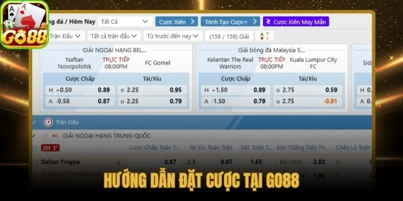 Các bước đặt cược thể thao Go88 nhanh và chính xác ngay lần đầu