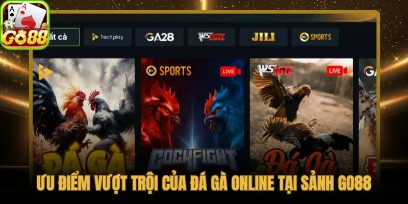 Đá gà online với bảo mật OTP và live stream Full HD